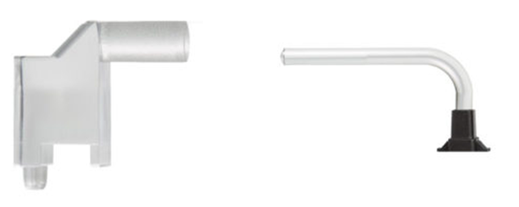 Figure 1: Rigid light pipes can redirect light using prisms (left) or lower-loss curves (right). [Source: Bivar]